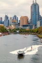 Water skiing on the Yarra river in Melbourne