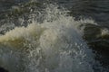 Water Slashes at running boat Royalty Free Stock Photo