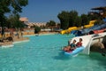 Water Slide in Aquapark Resort in Egipt Royalty Free Stock Photo