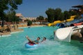 Water Slide in Aquapark Resort in Egipt Royalty Free Stock Photo