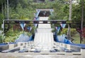 Water slides at a leisure water park Royalty Free Stock Photo