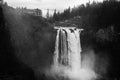 Snoqualmie Falls B/W Royalty Free Stock Photo