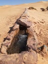 Water source in Algerian Desert Royalty Free Stock Photo