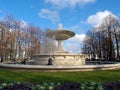 Fountain from the Saski Park. Royalty Free Stock Photo