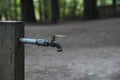Water Spigot at Campground Royalty Free Stock Photo