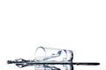 Water spilling from glass Royalty Free Stock Photo