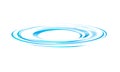 Water spinning blue Royalty Free Stock Photo