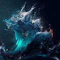 Water splash abstract wallpaper
