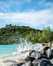 Water splash in Antigua Royalty Free Stock Photo