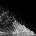 Water splash on black background 6 Royalty Free Stock Photo