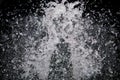 Water Splash on black background.Stylish water splash. Isolated on black background Royalty Free Stock Photo