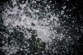 Water Splash on black background.Stylish water splash.  on black background Royalty Free Stock Photo