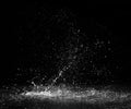 Water splash on black background 7 Royalty Free Stock Photo