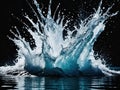 water splash in the black sea Royalty Free Stock Photo
