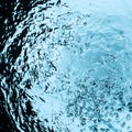 Water splash overhead view Royalty Free Stock Photo