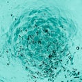 Water splash overhead view Royalty Free Stock Photo