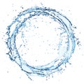 Water Splash In Circle - Round Shape Royalty Free Stock Photo