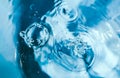 Water splash close-up. Drop of water. Blue water drop. Falling water Royalty Free Stock Photo