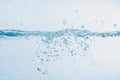 Water splash close up of splash of water forming shape isolated Royalty Free Stock Photo