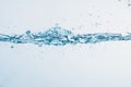 Water splash close up of splash of water forming shape isolated Royalty Free Stock Photo