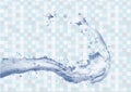 Water splash design realistic 3d illustrated vector art