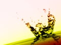 Water splash and droplets Royalty Free Stock Photo