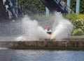 Water splash fairground ride Royalty Free Stock Photo