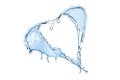 Water splash heart Royalty Free Stock Photo