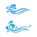 water splash icon vector illustration