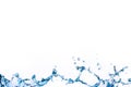 Water splash isolated on white background Royalty Free Stock Photo