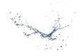 Water splash isolated white background Royalty Free Stock Photo