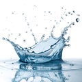 Water Splash Isolated on White Background Royalty Free Stock Photo