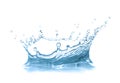 Water splash like crown. Royalty Free Stock Photo