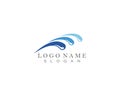 Water splash ocean company logo vector