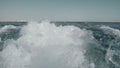 Water splash from speed boat