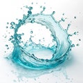 Water splashes collection isolated on white background Royalty Free Stock Photo