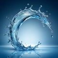 Water splashes collection isolated on white background Royalty Free Stock Photo