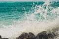 Water splashes of Indian Ocean