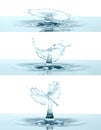 Water Splashes like umbrella, isolated on transparent background