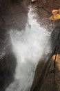 Water Splashes at Thunder Hole in Acadia National Park Royalty Free Stock Photo