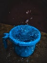 Water splashing from a mug Royalty Free Stock Photo