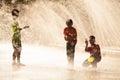 Water Splashing in Songkran Festival