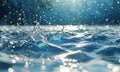 water splashing on the surface ocean
