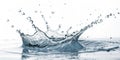 Water Splashing on White Surface Royalty Free Stock Photo