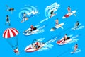 Water Sport Isometric Set