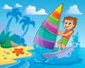 Water sport theme image 2 Royalty Free Stock Photo