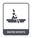 water sports icon in trendy design style. water sports icon isolated on white background. water sports vector icon simple and Royalty Free Stock Photo