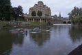 Water sports on the River Avon in Bath, England