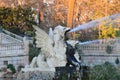 Water-spouting dragon statue by GaudÃÂ­. water fountain Font Cascada, Parc Ciutadella, Barcelona, Catalonia, Spain