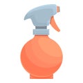 Water spray bottle icon cartoon vector. Cleaning sprayer